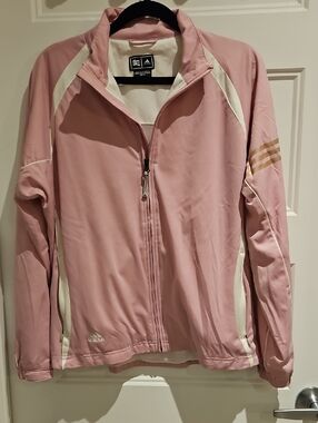 adidas Pink and White Women's Golf Jacket